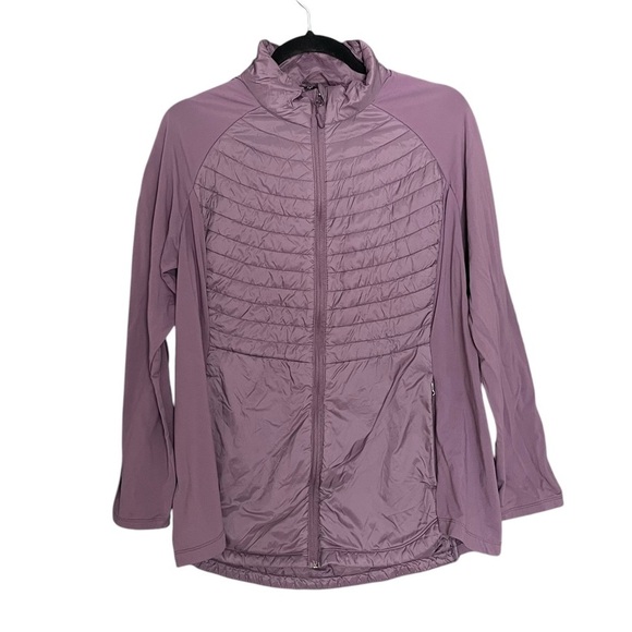 32 DEGREE HEAT Lightweight Down Mixed Media Long Sleeve Jacket Purple XL - Picture 1 of 8